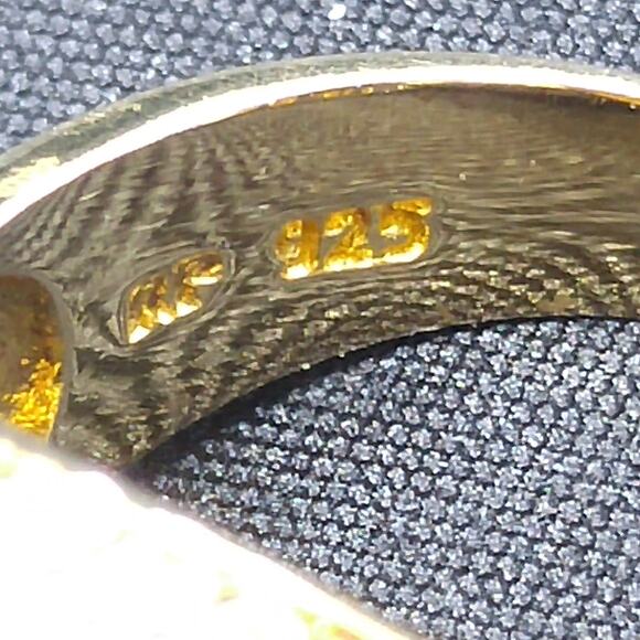 Bella Luce Yellow CZ Ring, 18K Gold Over Sterling Silver, Size 6, NOS w/ Tag - Picture 10 of 10